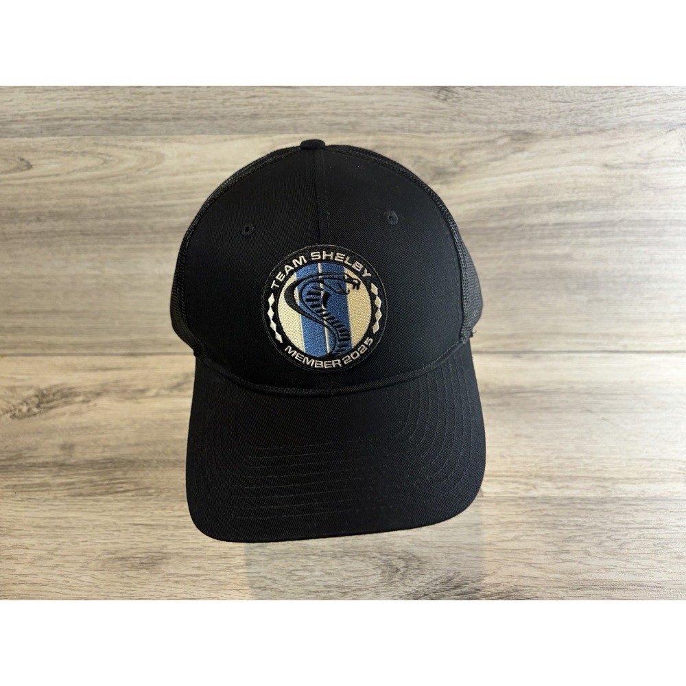 Team Shelby Member 2025 Hat Cap Racing Car Snapback‎ Adjustable Mesh Black